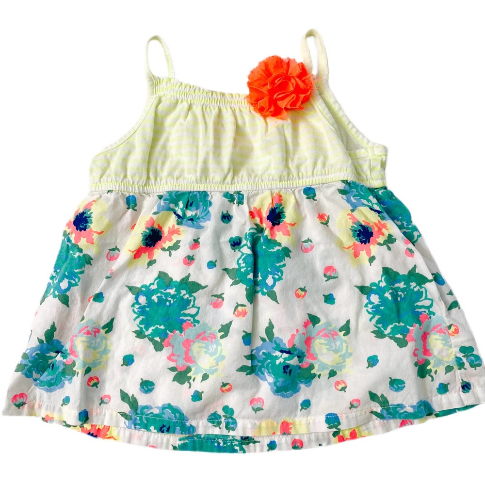 Oshkosh 3T Girls Flower Tank Flowy Blouse